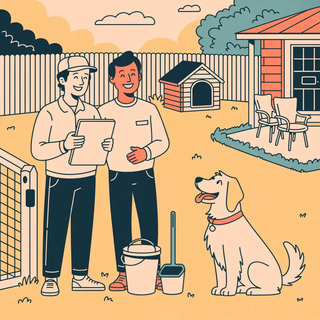 Custom and one-time dog waste cleanup services for yards of different types